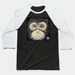 Just Monkeying Around Original Art Painting Baseball T-Shirt